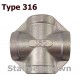 Type 316 Stainless Pipe Crosses